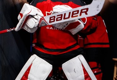 BUFFALO, NEW YORK - JANUARY 5: Canada's Carter Hart #31 prepares to take to the ice against Sweden in the gold medal game of the 2018 IIHF World Junior Championship. (Photo by Greg Kolz/HHOF-IIHF Images)

